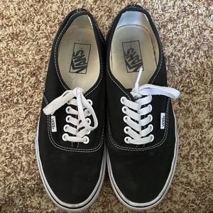 black authentic vans